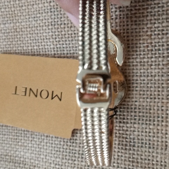 Monet Jewelry Gold Tone Bangle Bracelet - Picture 6 of 6